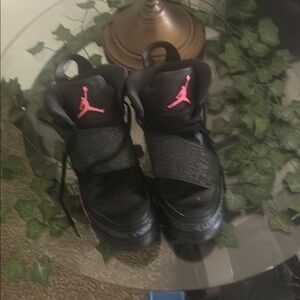 Nike Black and Pink Sneakers Athletic Design